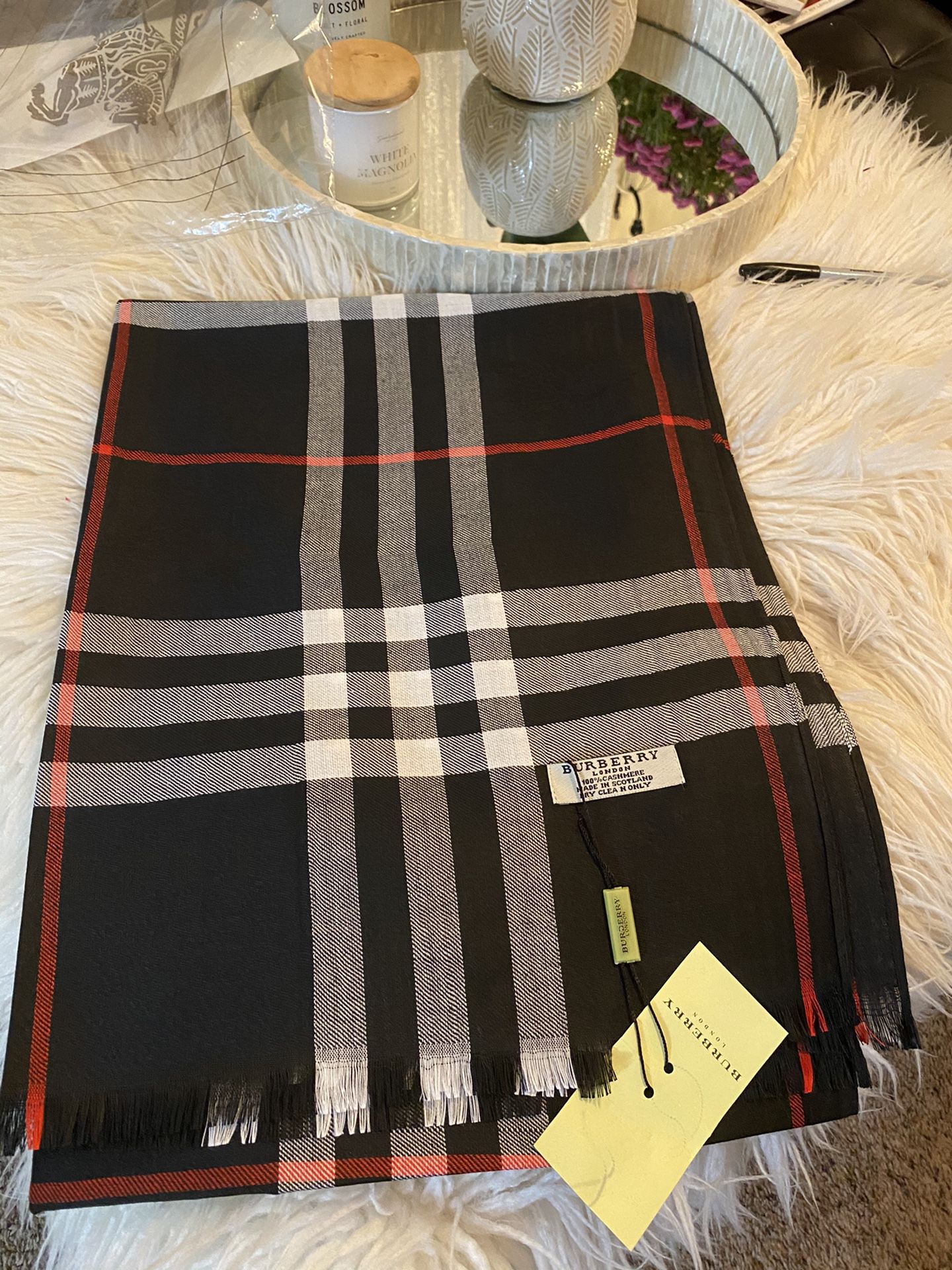 Unisex cashmere shawl