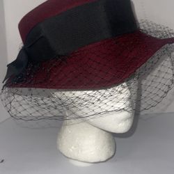 Felt Hat With Veil 
