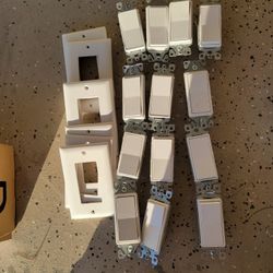  Light Switches With Covers $1.50/each 