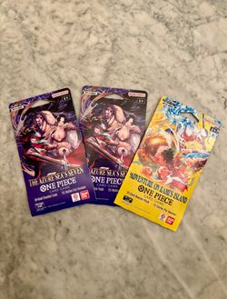 3 One Piece Sleeved Booster Packs
