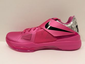 Nike Zoom KD 4 Aunt Pearl Pink Basketball Shoes Mens Size 12.5 HF9098-600