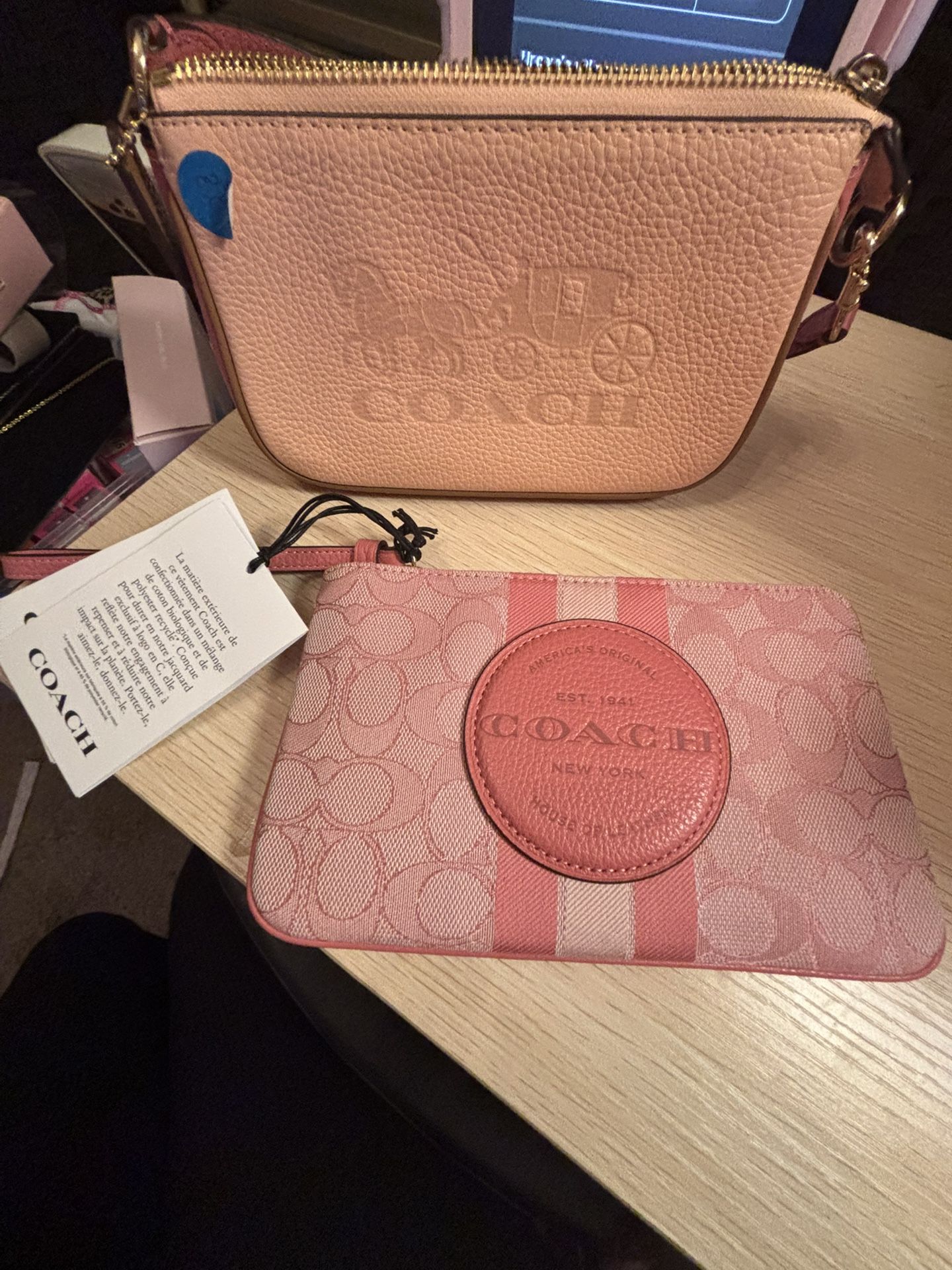 coach wristlet and small bag lot brand new with tags 80$
