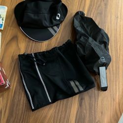 Pearl Izumi Bike Cap And Neck Warmer, Planet Bike Seat Cover