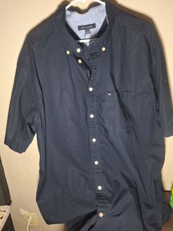 Tommy Hilfiger Navy Button-Down Shirt