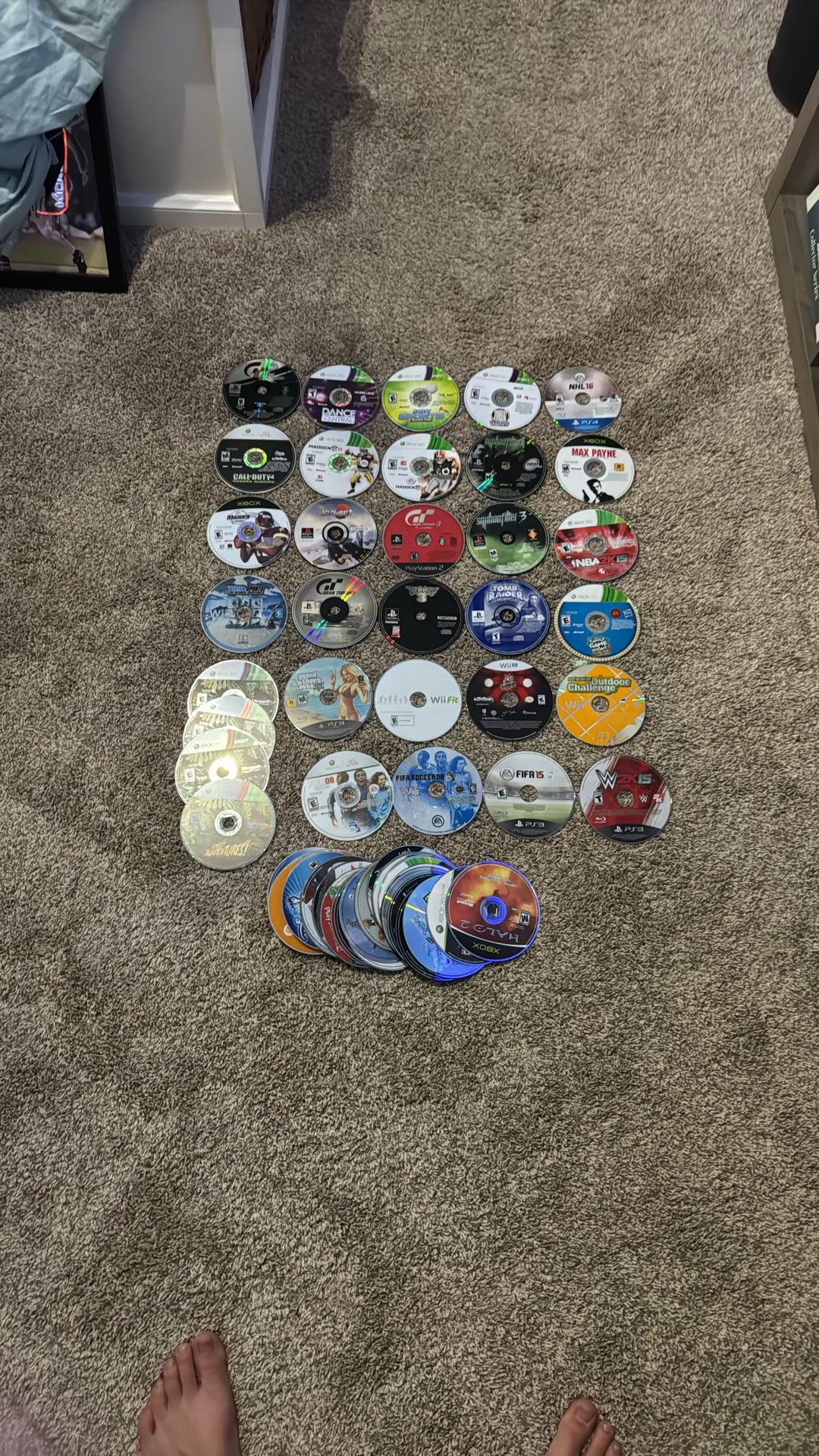 66 Video Games For $40 PS Wii XBOX