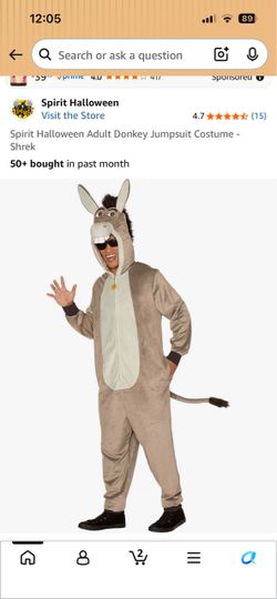 Halloween costume donkey size 2XL $45