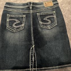 Silver Blake Jean Skirt