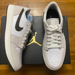 Size 7.5, 8.5, 9, 9.5, 10, 10.5, 13, 14 - Jordan 1 Retro Low Golf Light Orewood Elephant Men’s