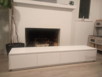 Tv Console with drawers & LED Light