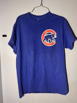 MLB Baseball Chicago Cubs Rizzo 44 Medium Blue T-shirt