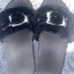 UGGS, platform, black/white, size: 9