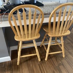Very Well Maintained  Farm Style Counter Bar Stools 
