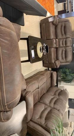 Garrett Brown Power Reclining Living Room Set /couch /Sofa and Loveseat