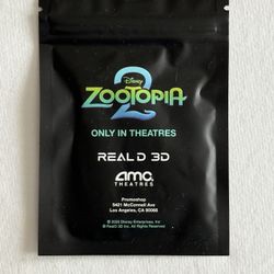Disney Zootopia 2 AMC Theaters Exclusive Keychain Opening Night Sealed Package