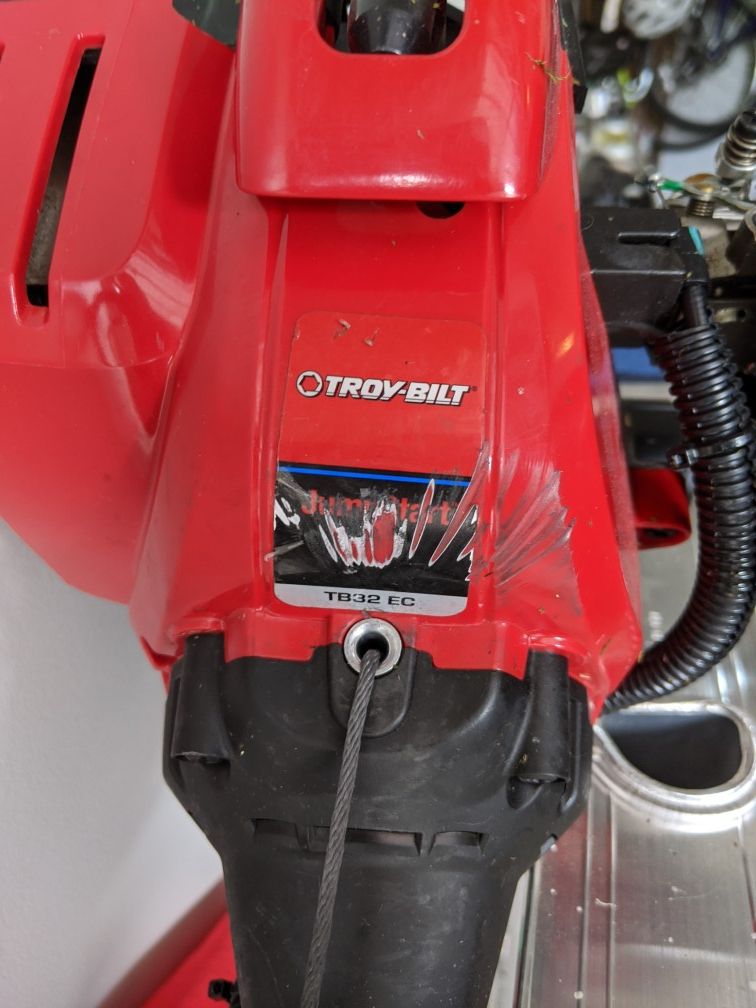 TroyBilt TB32EC 2Cycle Straight Shaft Gas String Trimmer, 25cc for