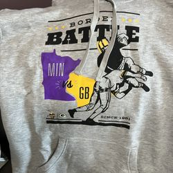Vikings/Packers Border Battle Hoodie NEW!