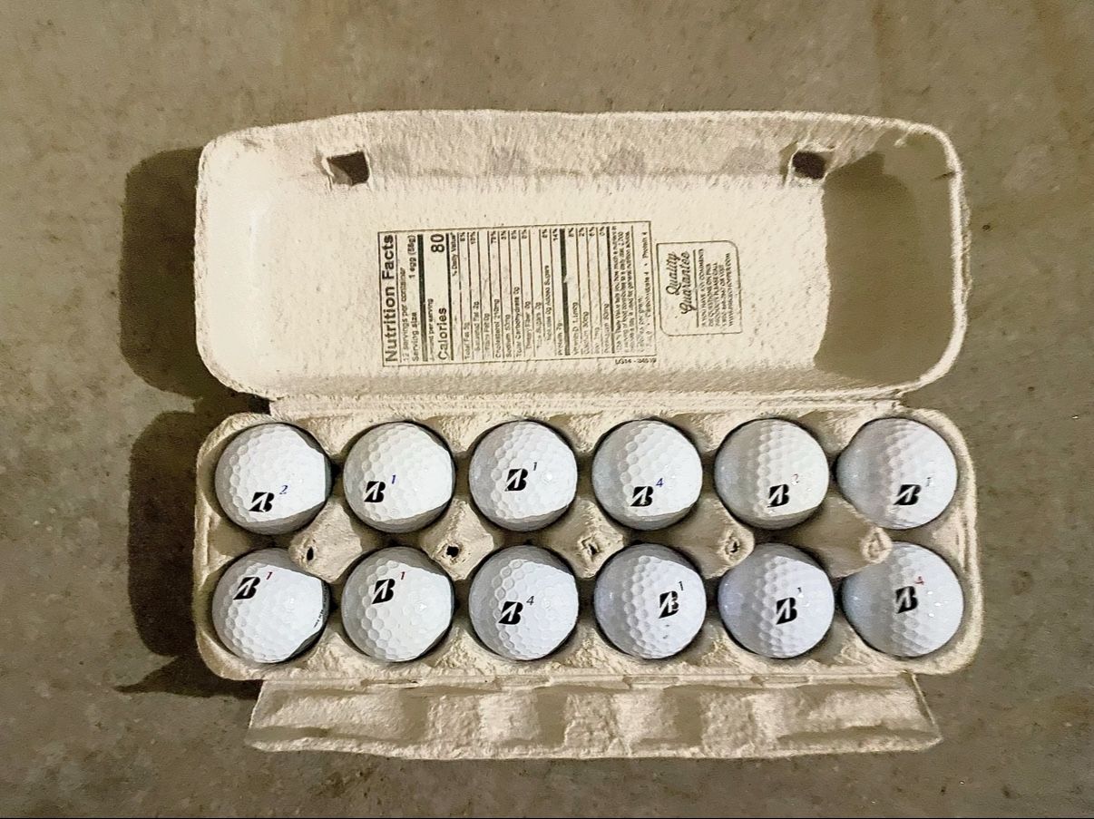 One Dozen Used Bridgestone Golf Balls. AAA Quality