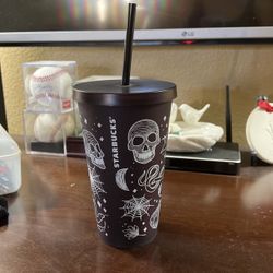 Starbucks 2019 Halloween 16 Ounces Skull Tumbler