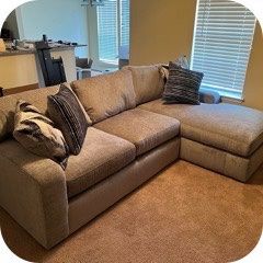 Gray 3-seat Sectional Couch