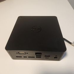 Docking Station ( Device to connect two or three monitors ). Dell K16A Thunderbolt Dock USB Type-C HDMI, DisplayPort. Thunderbolt & VGA.  Nothing wron