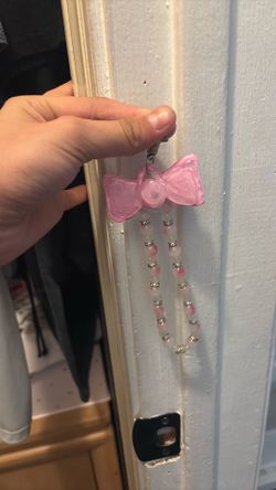 Key chain pink bow