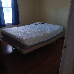 Used Queen Tempurpedic Cloud Matress And Electric Base