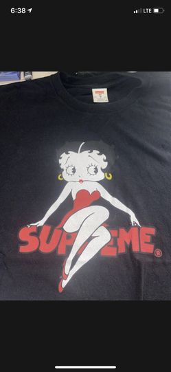Supreme Betty Boop Tee XL Black Used 2016