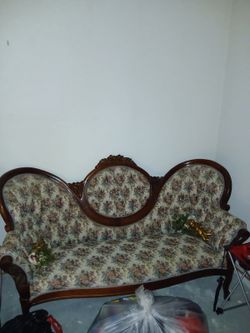 Vintage Kimball Victorian mahogany parlor chairs
