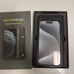 Water Proof Black Case For iPhone 15