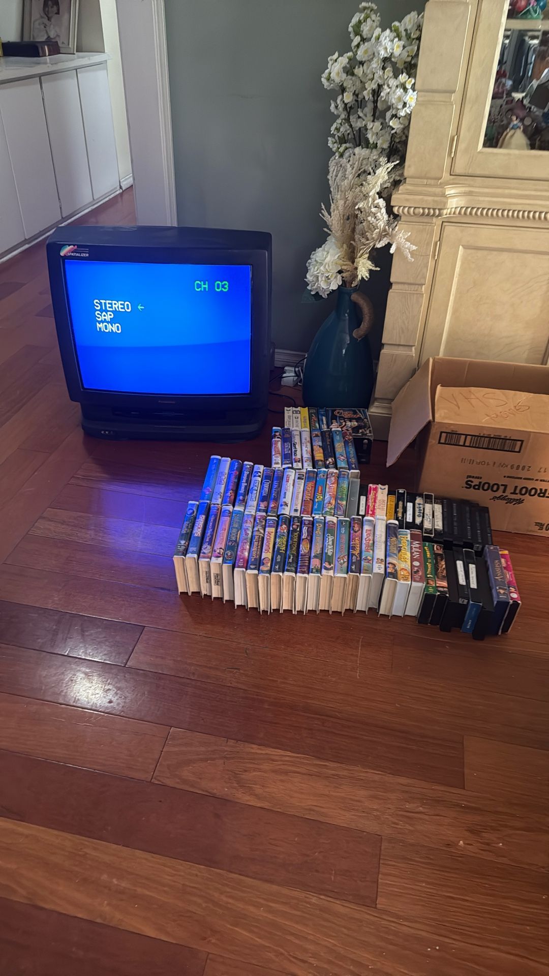 PANASONIC VHS  and DISNEY TAPES BUNDLE 