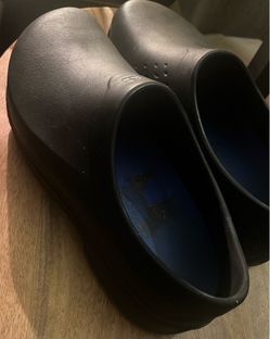 Shoes For Crews Slip Resistant Slip-On Work Clogs Black Men's 10 Wide