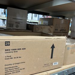 Bathroom  sinks sizes vary , color vary