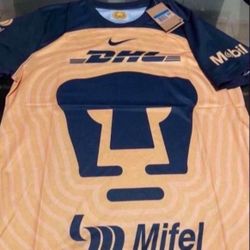 New  Pumas Jersey Gold And Blue   2023 Jersey 
