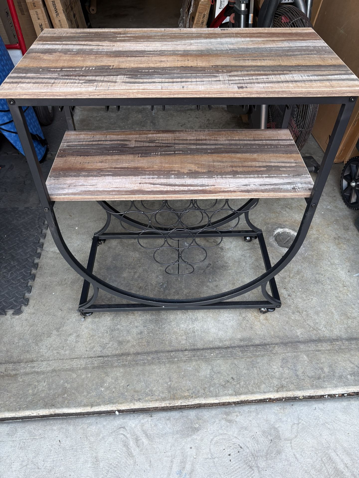 Wine  Bar Rack Cart 