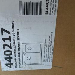 Kitchen 440217 sink 33" drop in or undermount biscuit color