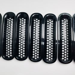 Jeep Grille 7pcs Black