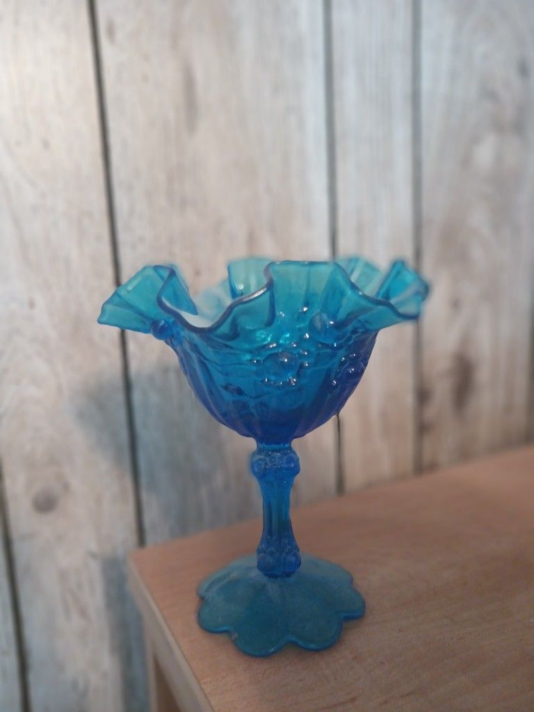 Antique Fenton Blue Glass