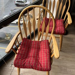 2 Identical Wooden Chairs