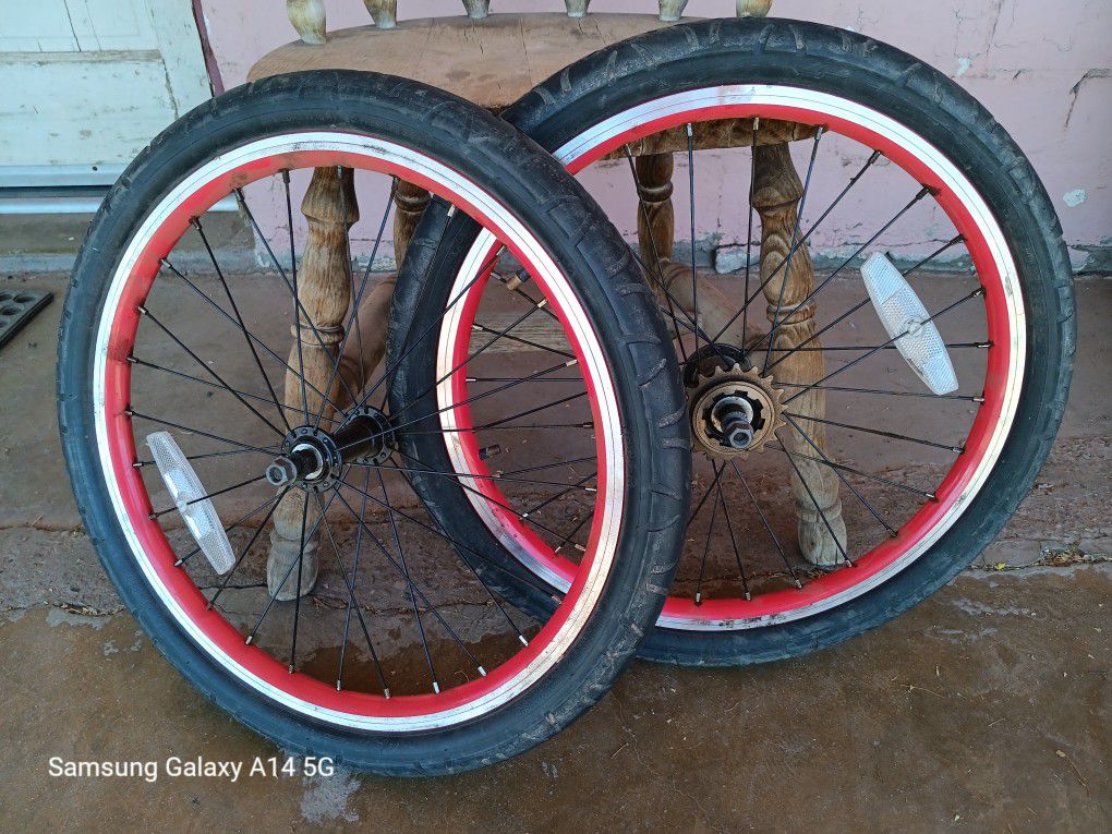 20" BMX Rims and Tires