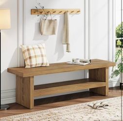 Farmhouse Dining Bench, 47.24”