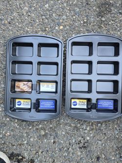 2 New 8- Cavity Mini Loaf Pans