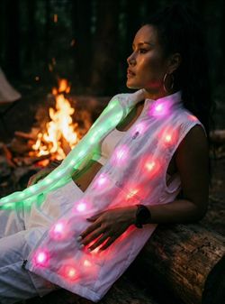 LED Flash Light Soft Rave Lightweight Outdoor Sport Vest