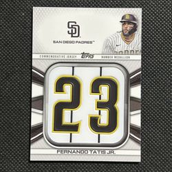 FERNANDO TATIS JR. 2022 Topps Commemorative Jersey Number Medallion #JNM-FT San 