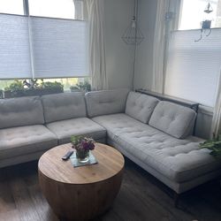 West Elm Sofa With Bumper Chaise