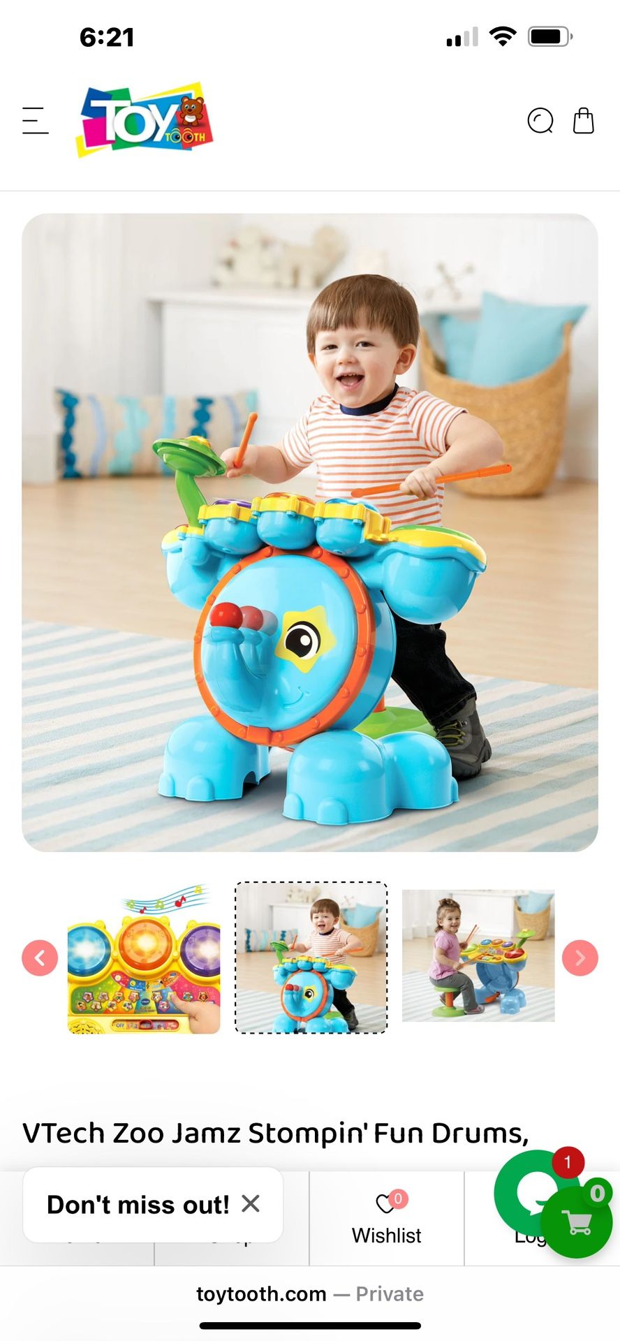 VTech Zoo Jamz Stompin' Fun Drums