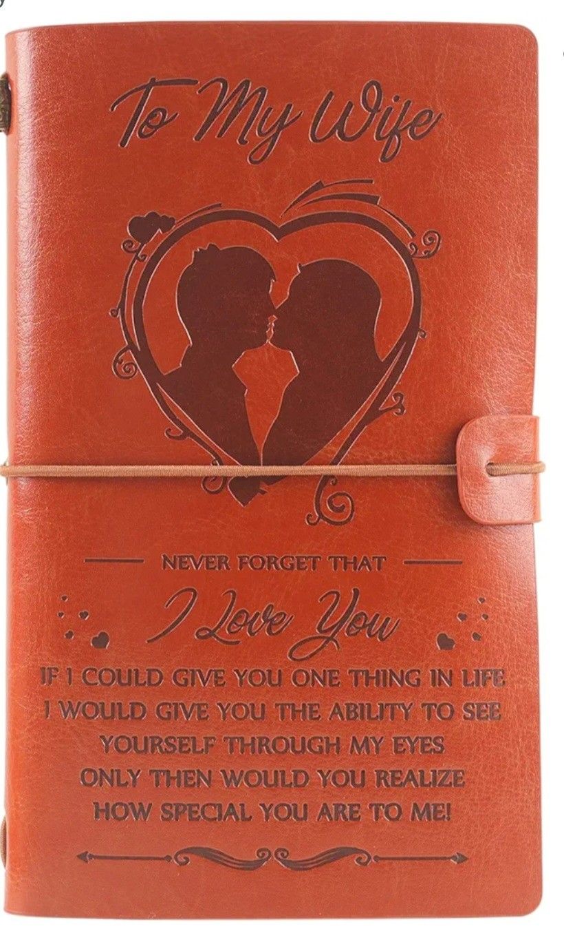 To My Wife Leather Journal