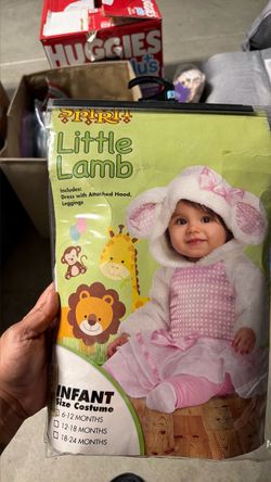 Infant little lamb costume