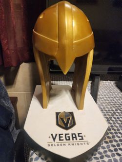 Golden Knights Lit Helmet Statue