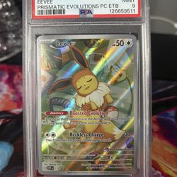 Pokemon Eevee Prismatic Evolutions PC Promo PSA 9