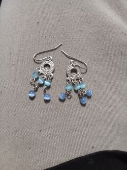 sterling silver chandelier earrings.